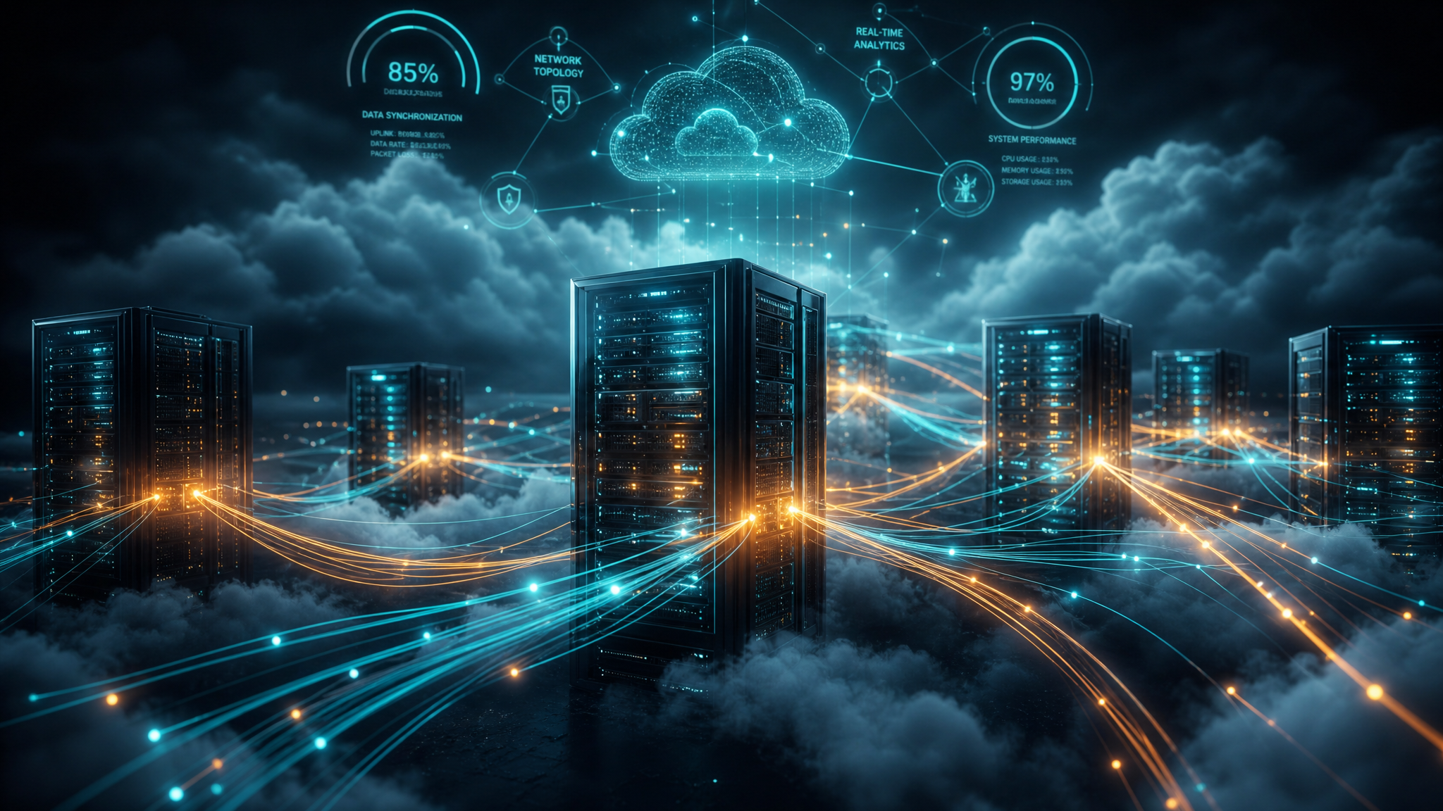 Futuristic cloud server infrastructure