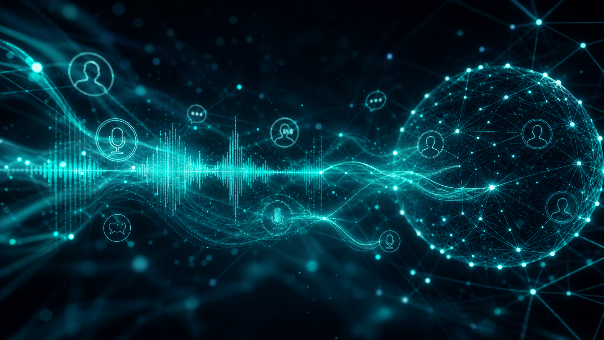 Futuristic communication technology visualization